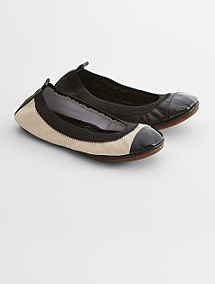 yosi samra two tone ballet flat