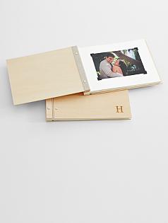 personalized wooden photo album