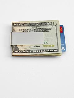 silver plated money clip