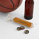 college basketball arena floor bottle opener