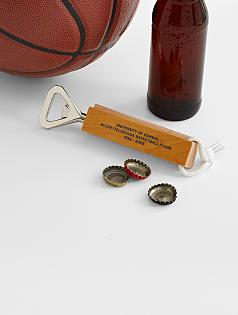 college basketball arena floor bottle opener