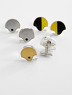 game used collegiate helmet cuff links