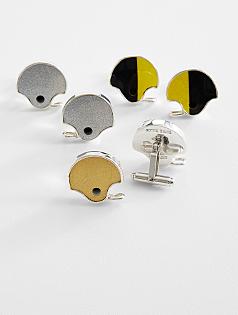 game used collegiate helmet cuff links