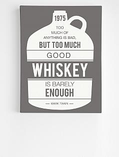 personalized whiskey quote wall art