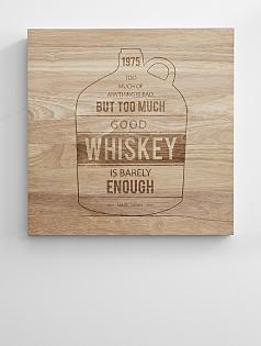 personalized whiskey quote wooden wall art