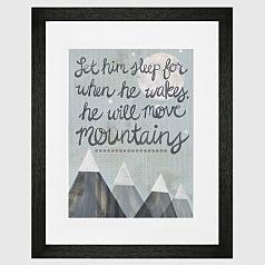 let... sleep kid's framed wall art