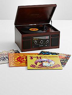crosley patriarch record player + converter