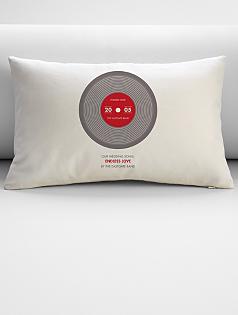 personalized our song throw pillow cover