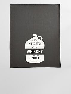 personalized whiskey quote towel