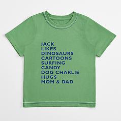 likes short sleeve t-shirt