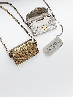 personalizable vintage love letter necklace