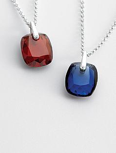 solitaire birthstone pendant