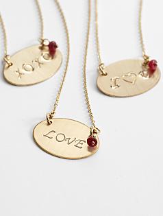 ruby love necklace