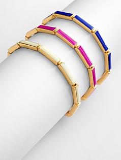 enamel link bracelet