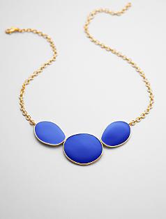 enamel large scale necklace